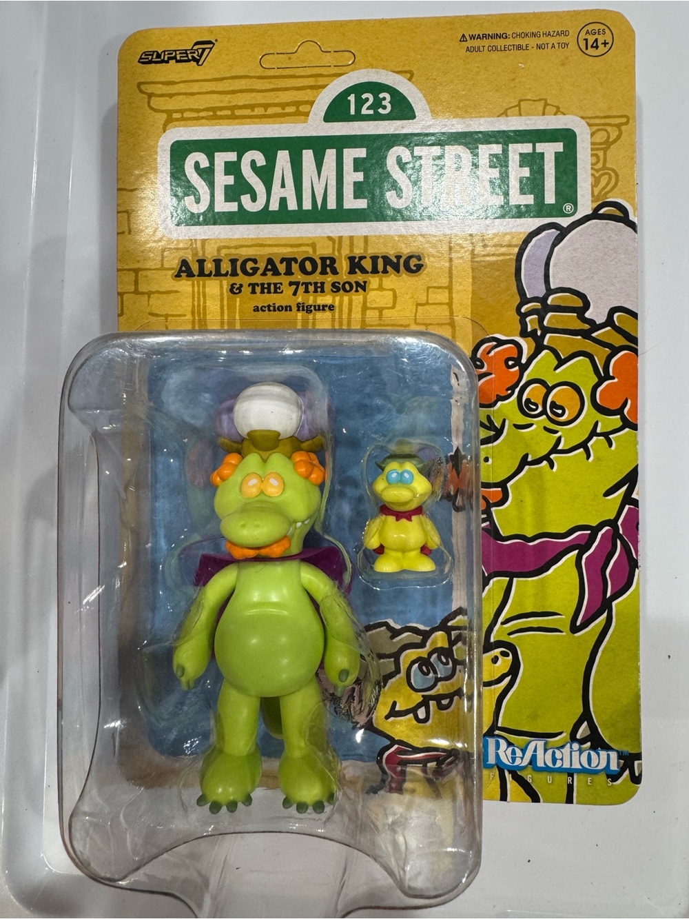 Sesame Street Alligator King & 7th Son Action Figures - Green